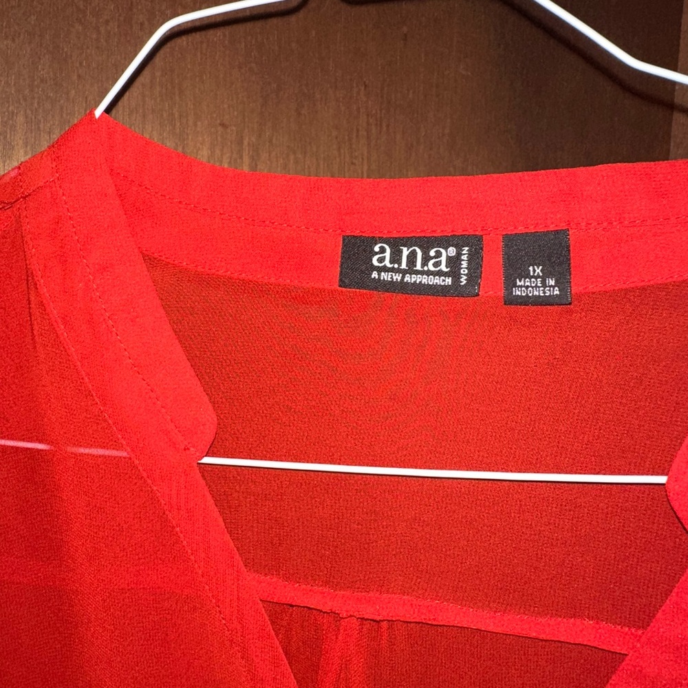 a.n.a Bold Scarlet Top